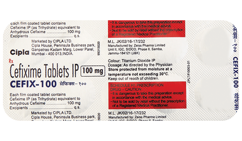 cEFix 100 Tablet image