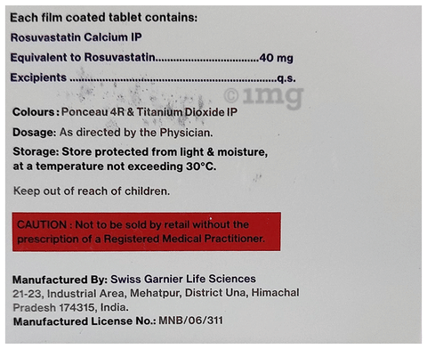 Rosutalix 40 Tablet image Rosutalix 40 Tablet image