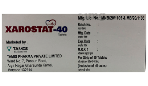 Xarostat 40 Tablet image
