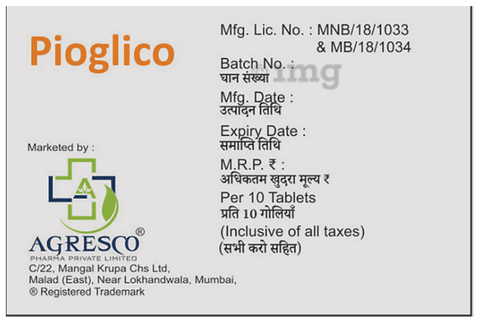 Pioglico Tablet image