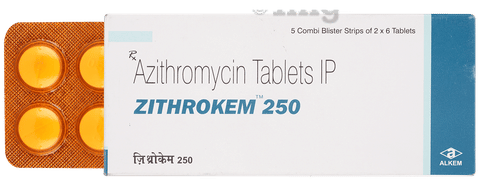 Zithrokem 250mg Tablet image