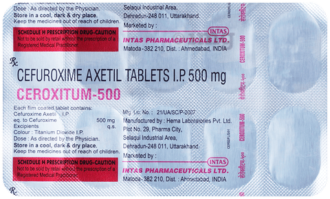 Ceroxitum 500 Tablet image