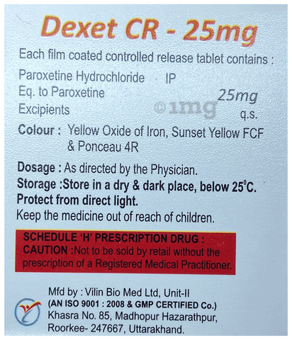 Dexet CR 25 Tablet image Dexet CR 25 Tablet image