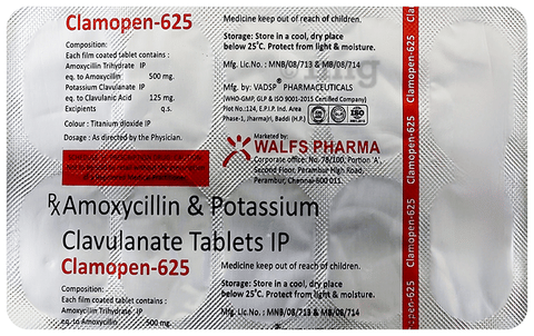 Clamopen 625 Tablet image Clamopen 625 Tablet image