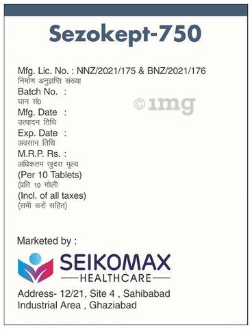 Sezokept 750 Tablet image Sezokept 750 Tablet image