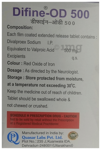 Difine-OD 500 Tablet ER image Difine-OD 500 Tablet ER image