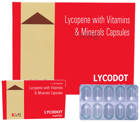 Lycodot Lycopene Multivitamins & Minerals Capsules image Lycodot Lycopene Multivitamins & Minerals Capsules image