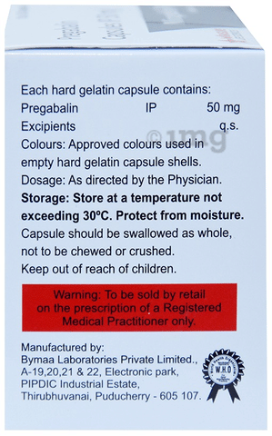Miragalin 50mg Capsule image