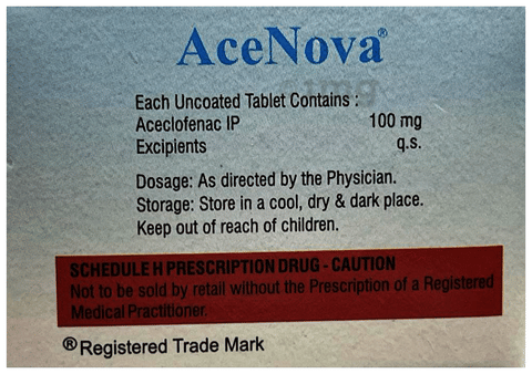Acenova 100mg Tablet image