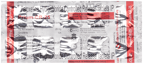 Prium 25mg Tablet CR image Prium 25mg Tablet CR image