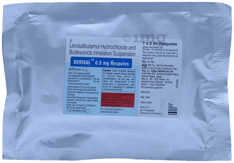 Derisal 0.5mg Respules 2ml image