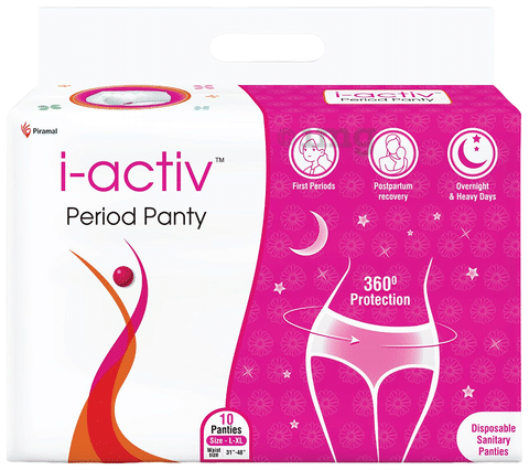 i-activ Period Panty L-XL: Buy box of 10.0 Panties at best price in India
