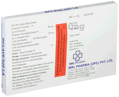 Bclave LA 500mg/125mg Tablet