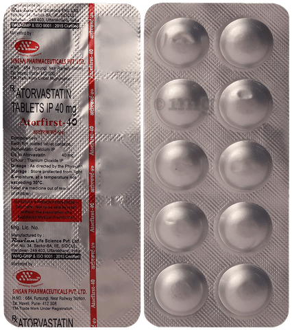 Atorfirst 40 Tablet image