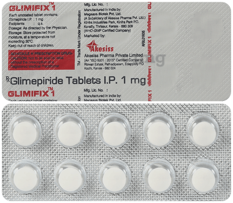 Glimifix 1mg Tablet image