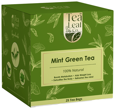 Tea Leaf & Co Mint Green Tea Bag (1.6gm Each): Buy box of 25.0 Sachets at  best price in India