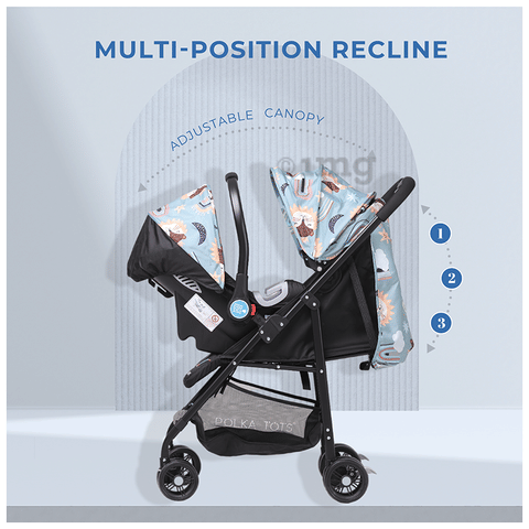 Polka Tots Combo Pack of Click Clack Travel System Elephant