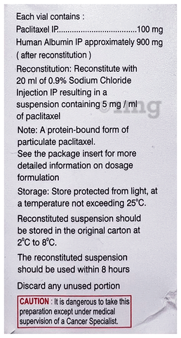 Nabtaxel 100mg Suspension for Injection