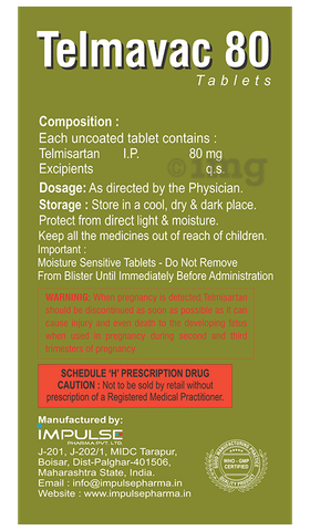 Telmavac 80 Tablet image
