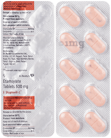 Styptovit E 500mg Tablet image Styptovit E 500mg Tablet image