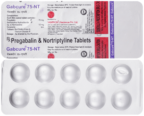 Gabcure 75-NT Tablet image