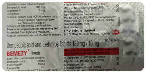Bemezy 180mg/10mg Tablet