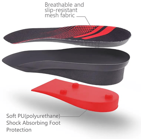 Green Yoko Height Increasing Shoes Insoles, For Daily