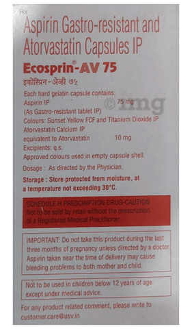 इकोस्प्रिन-एवी 75 कैप्सूल image