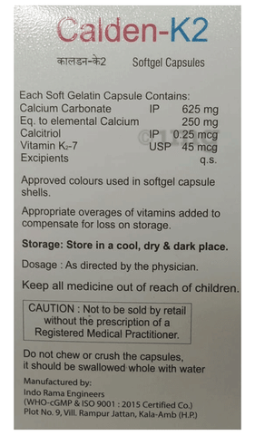 Calden-K2 Softgel Capsule image Calden-K2 Softgel Capsule image