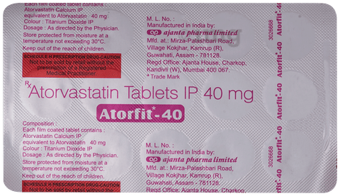 Atorfit 40 Tablet image