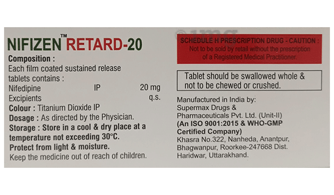 Nifizen Retard 20 Tablet SR image