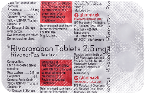 Rivaxon 2.5mg Tablet image Rivaxon 2.5mg Tablet image