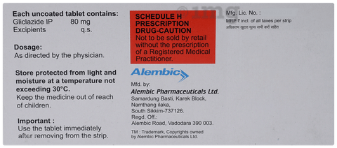 Glz 80mg Tablet image
