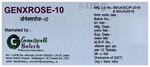 Genxrose 10 Tablet