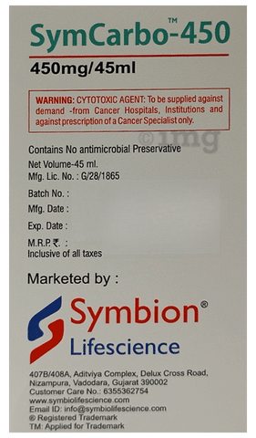 Symcarbo 450 Injection image