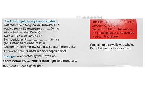 Esomac D 20 Capsule SR image