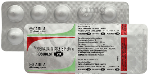 Rosubest 20 Tablet image Rosubest 20 Tablet image