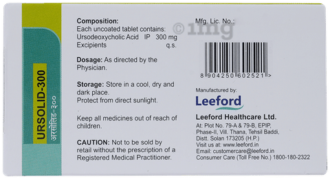 Ursolid 300mg Tablet image
