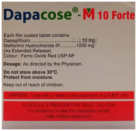 Dapacose-M 10 Forte Tablet ER