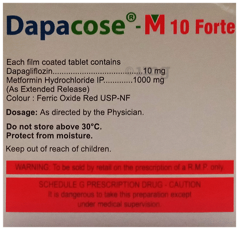 Dapacose-M 10 Forte Tablet ER image