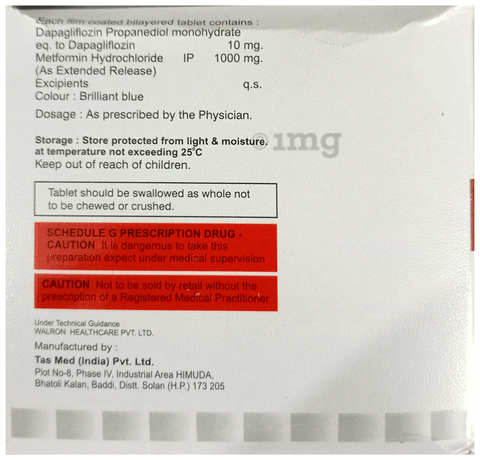 Dapawin-M 10/1000 Tablet ER