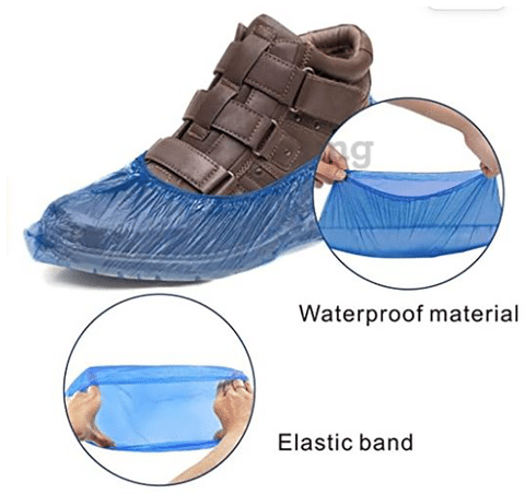 C Cure Disposable Plastic Shoe Cover Blue: Buy packet of 50.0 units at best  price in India