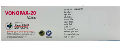 Vonopax 20 Tablet image