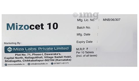 Mizocet 10 Tablet image