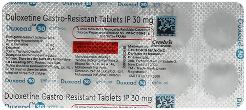 Duxead 30mg Tablet image