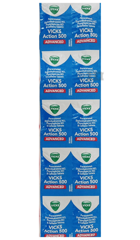 Vicks Action 500 Advanced Tablet image
