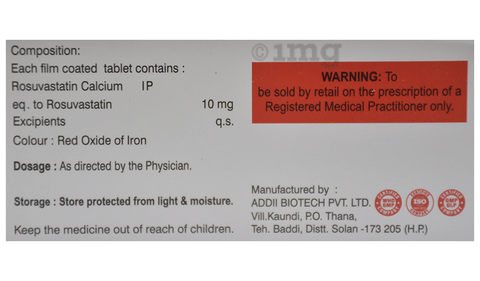 Rosuvix 10 Tablet image Rosuvix 10 Tablet image
