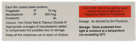 Gabawin M 500mcg/75mg Tablet