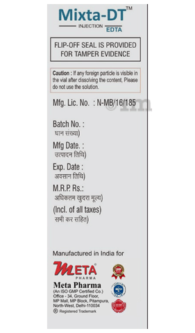 Mixta-DT Injection EDTA image