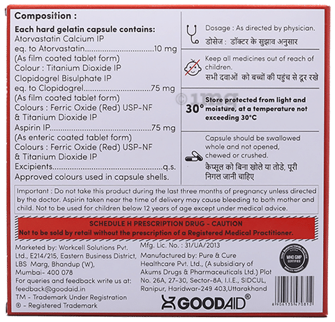 Goodvastatin Gold 10 Capsule